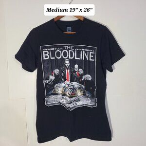 WWE The Bloodline " We the Ones" Roman Reigns Usos Heyman Medium Black T-Shirt